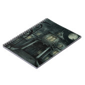 Halloween Mint Jungle Green Spuk Manor Notizblock (Linke Seite)