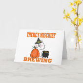 Halloween Mischief Karte (Gelbe Blume)