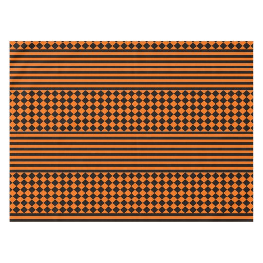 Halloween-Mischungsmuster Tischdecke (Vorderseite (Horizontal))