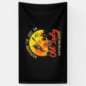 Halloween mit alter Dame Banner (Vertikal)