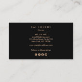 Halloween mit , Bat und Mond Visitenkarte (Rückseite)