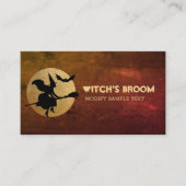 Halloween mit , Bat und Mond Visitenkarte (Vorderseite)