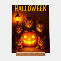 Halloween mit Cat Orange Digital Art