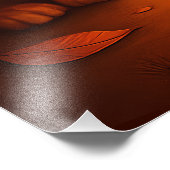 Halloween mit Cat Orange Digital Art Fotodruck (Ecke)