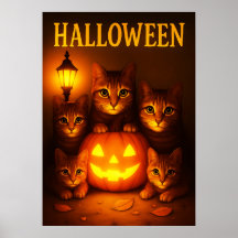 Halloween mit Cat Orange Digital Art