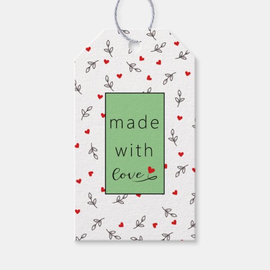 Halloween mit Liebe-Geschenkmarke Geschenkanhänger (Vorderseite)