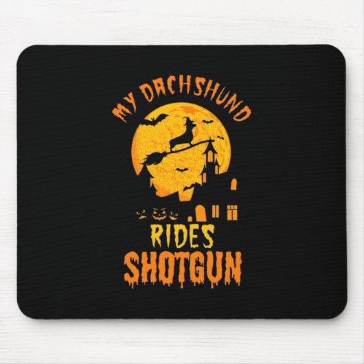 Halloween mit meiner Dackel Mousepad (Vorne)