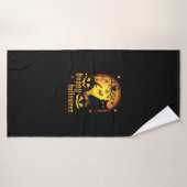 Halloween mit Mond Pumpkins Fledermausspinnen und Badehandtuch (Badehandtuch)
