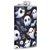 Halloween mit niedlichem Geist Flachmann (Rechts)
