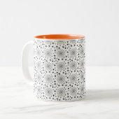 Halloween mit Spinnen Zweifarbige Tasse (Vorderseite Links)