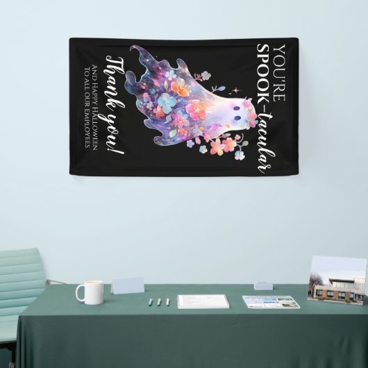 Halloween-Mitarbeiter - Danke Banner (Messeveranstaltung)