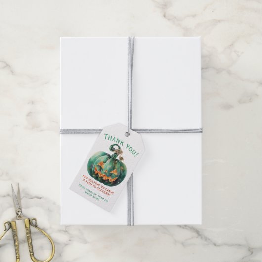 Halloween Mitarbeiter-Dankeschön Geschenkanhänger (Mit Garn)