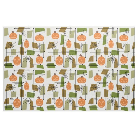 Halloween Mitte Jahrhundert Moderne Stoff (Fat Quarter (45,7 x 55,9 cm))