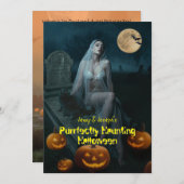 Halloween Mitteilungskarte (Vorne/Hinten)