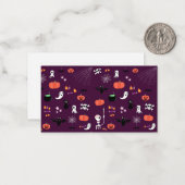 Halloween Mitteilungskarte (Vorderseite/Rückseite Beispiel)