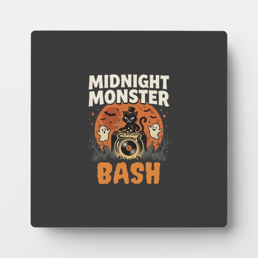 Halloween Mitternacht Monster Bash Fotoplatte (Vorderseite)