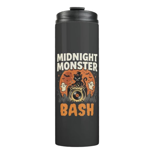 Halloween Mitternacht Monster Bash Thermosbecher (Vorderseite)