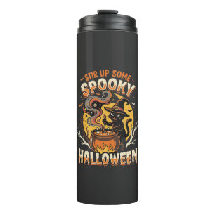 Halloween Mitternachts-Zauber-Magie Thermosbecher