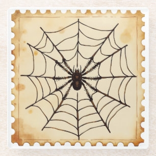 Halloween "Mitternachtsspinner" Glasuntersetzer