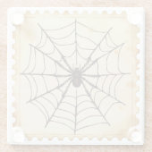 Halloween "Mitternachtsspinner" Glasuntersetzer (Rückseite)