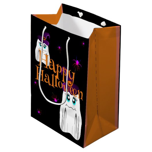 Halloween Mittlere Geschenktüte (Vorderseite Schrägansicht)