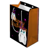 Halloween Mittlere Geschenktüte (Rückseite Schrägansicht)