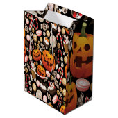 Halloween Mittlere Geschenktüte (Rückseite Schrägansicht)