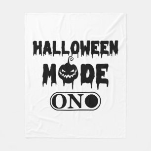 Halloween Mode On - Party Halloween Pumpkin Fleecedecke