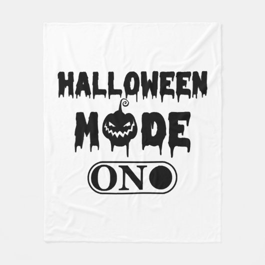 Halloween Mode On - Party Halloween Pumpkin Fleecedecke (Vorderseite)