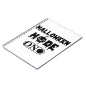 Halloween Mode On - Party Halloween Pumpkin Notizblock (Linke Seite)