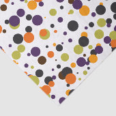 Halloween Modern Polka Dots in Orange Green Lila Seidenpapier (Ausschnitt)