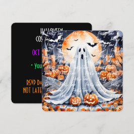 Halloween Modern Pumpkin Autumn Collection Einladung