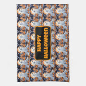 Halloween Modern Pumpkin Autumn Collection Geschirrtuch (Vertikal)