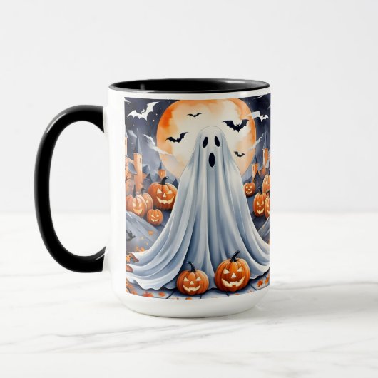 Halloween Modern Pumpkin Autumn Collection Tasse (Links)