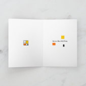 Halloween - Moderne Geister Feiertagskarte (Innenseite)