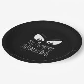 Halloween Moderne rustikale, spöttische Beängstige Pappteller (Schrägansicht)