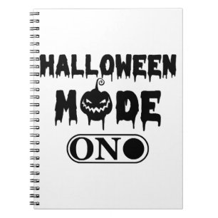 Halloween-Modus An - Party Halloween-Kürbis Notizblock