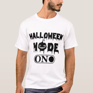 Halloween-Modus Ein - Party Halloween-Kürbis T-Shirt