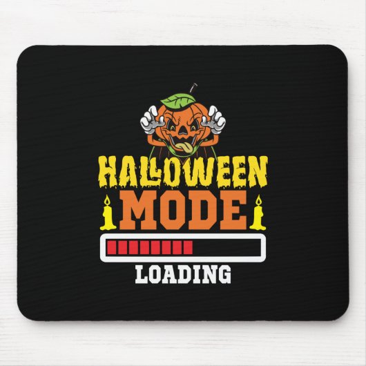 Halloween-Modus lädt Geburtstag Mousepad (Vorne)