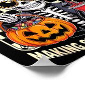 Halloween Mom Tax Making Sure It's Not Ison Skelet Poster (Ecke)
