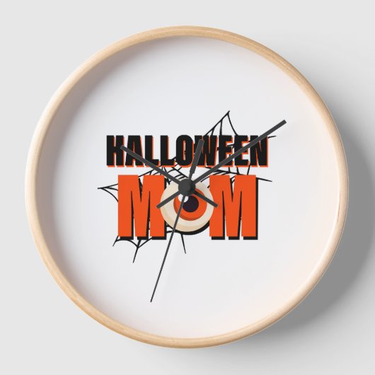 Halloween Mom Uhr (Vorderseite)