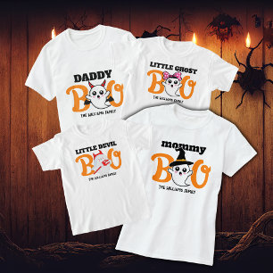 Halloween Mommy Boo Devil Family Matching T-Shirt