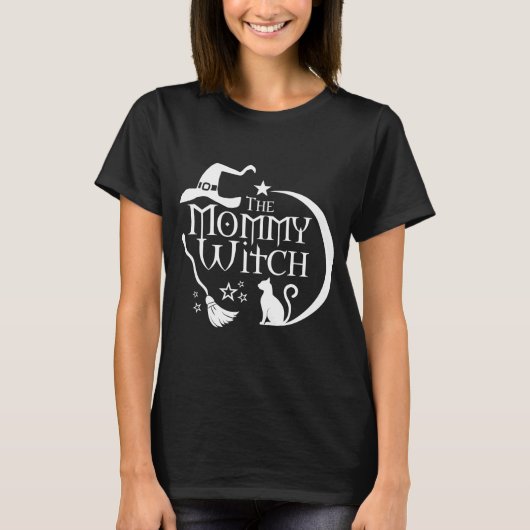Halloween Mommy Hexe T-Shirt (Vorderseite)