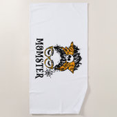 Halloween Momster Strandtuch (Vorderseite)