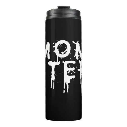 Halloween Momster Thermosbecher (Vorderseite)