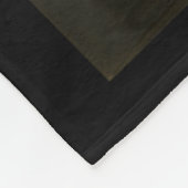 Halloween Mona Lisa Hexe Fleecedecke (Ecke)