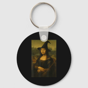 Halloween Mona Lisa Hexe  Schlüsselanhänger