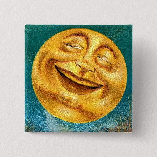 Halloween-Mond Button (Vorderseite)