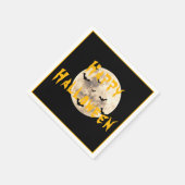 Halloween-Mond-Fledermäuse Serviette (Ecke)