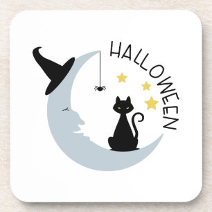 Halloween-Mond Getränkeuntersetzer